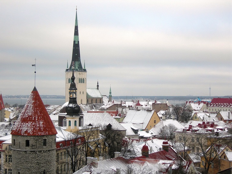 Tallin Snow Covered, Estonia